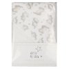 H13728: Baby Hooded Towel/Robe With Elephant Print Hood- White Trim